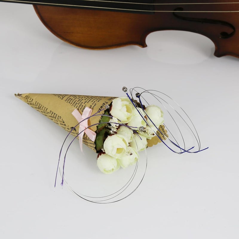 Danchet Violin Strings 4/4 E1. 2 pcs & A2. 2 pcs Senior Level, Ball End, Stainless Steel and Nickel Silver Wound 305… - Image 4